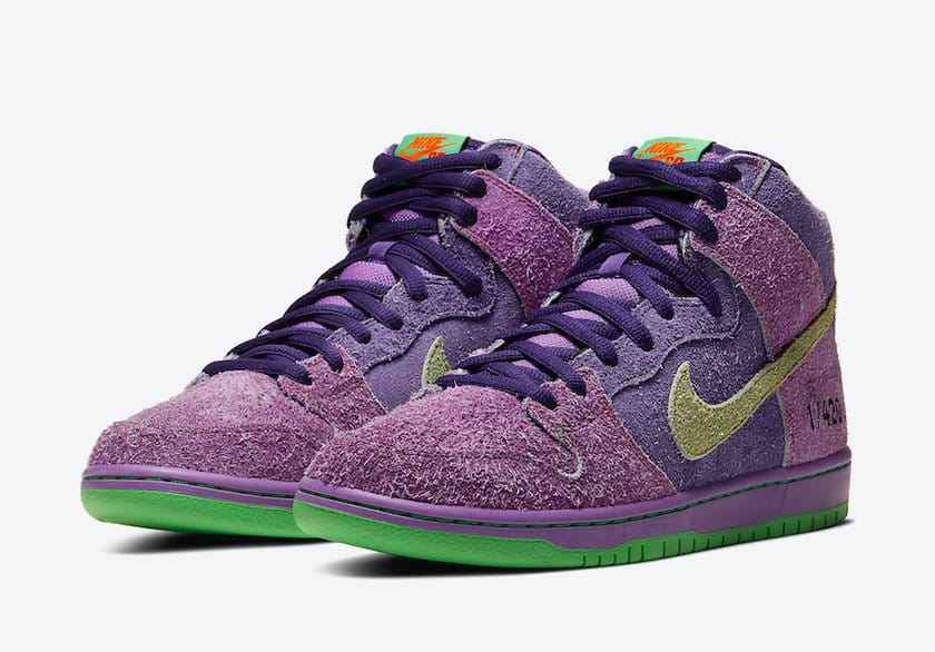 Nike SB Dunk High 420 Reverse Skunk
