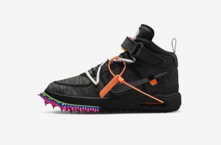 Off-White x Nike Air Force 1 Mid Clear Black