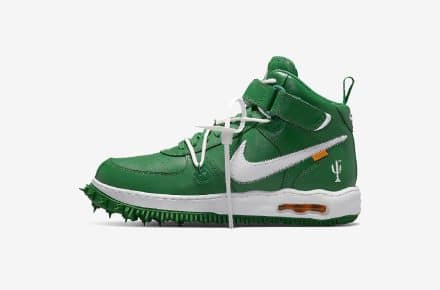 Off-White x Nike Air Force 1 Mid Pine Green